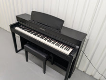 Load image into Gallery viewer, Yamaha Clavinova CLP-575 in satin black finish+ stool stock # 24502