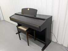 Load image into Gallery viewer, Yamaha Clavinova CLP-120 Digital Piano and stool in dark rosewood stock #24511