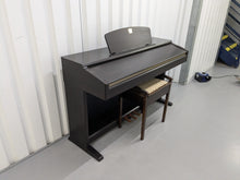 Load image into Gallery viewer, Yamaha Clavinova CLP-120 Digital Piano and stool in dark rosewood stock #24511