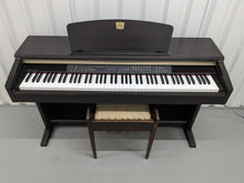 Load image into Gallery viewer, Yamaha Clavinova CLP-120 Digital Piano and stool in dark rosewood stock #24511
