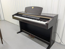 Load image into Gallery viewer, Yamaha Clavinova CLP-120 Digital Piano and stool in dark rosewood stock #24511