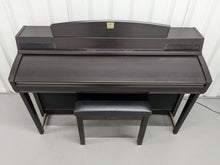 Load image into Gallery viewer, YAMAHA CLAVINOVA CLP-270 DIGITAL PIANO AND STOOL IN DARK ROSEWOOD stock nr 24510