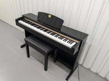 Load image into Gallery viewer, Yamaha Clavinova CLP-320PE Digital Piano and stool Glossy Black stock no 24523