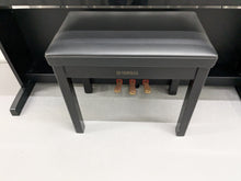 Load image into Gallery viewer, Yamaha Clavinova CLP-320PE Digital Piano and stool Glossy Black stock no 24523
