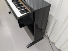 Load image into Gallery viewer, Yamaha Clavinova CLP-320PE Digital Piano and stool Glossy Black stock no 24523
