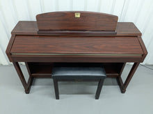 Load image into Gallery viewer, Yamaha Clavinova CLP-150 digital piano and stool in mahogany stock #24519