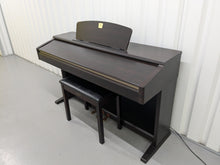 Load image into Gallery viewer, Yamaha Clavinova CLP-120 Digital Piano and stool in dark rosewood stock #24525