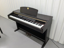 Load image into Gallery viewer, Yamaha Clavinova CLP-120 Digital Piano and stool in dark rosewood stock #24525
