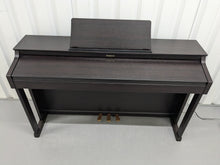 Load image into Gallery viewer, Roland HP302 digital piano and stool in dark rosewood finish stock number 24476