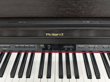 Load image into Gallery viewer, Roland HP302 digital piano and stool in dark rosewood finish stock number 24476