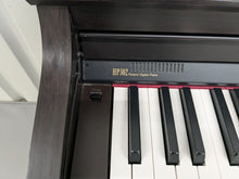 Load image into Gallery viewer, Roland HP302 digital piano and stool in dark rosewood finish stock number 24521