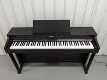Load image into Gallery viewer, Roland HP302 digital piano and stool in dark rosewood finish stock number 24476