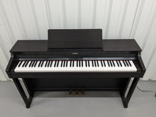 Load image into Gallery viewer, Roland HP302 digital piano and stool in dark rosewood finish stock number 24521