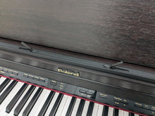 Load image into Gallery viewer, Roland HP302 digital piano and stool in dark rosewood finish stock number 24521