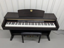Load image into Gallery viewer, Yamaha Clavinova CLP-120 Digital Piano and stool in dark rosewood stock #24518