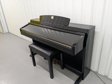 Load image into Gallery viewer, Yamaha Clavinova CLP-240PE Digital Piano polished GLOSSY BLACK stock # 24522