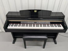 Load image into Gallery viewer, Yamaha Clavinova CLP-240PE Digital Piano polished GLOSSY BLACK stock # 24522