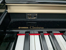 Load image into Gallery viewer, Yamaha Clavinova CLP-240PE Digital Piano polished GLOSSY BLACK stock # 24522