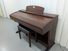 Load image into Gallery viewer, Yamaha Clavinova CVP-303 Digital Piano arranger + stool in mahogany stock #24529