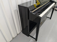 Load image into Gallery viewer, YAMAHA CLAVINOVA CLP-370PE DIGITAL PIANO + STOOL IN GLOSSY BLACK stock nr 24531