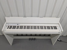Load image into Gallery viewer, Roland F110 compact slim size Digital Piano in white stock # 24539