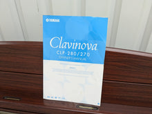 Load image into Gallery viewer, YAMAHA CLAVINOVA CLP-270 DIGITAL PIANO AND STOOL IN MAHOGANY FINISH stock #24538