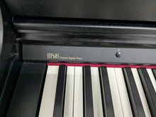 Load image into Gallery viewer, Roland HP605 digital piano and stool in satin black finish stock number 24546