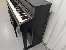 Load image into Gallery viewer, Roland HP605 digital piano and stool in satin black finish stock number 24546