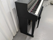 Load image into Gallery viewer, Roland HP605 digital piano and stool in satin black finish stock number 24546
