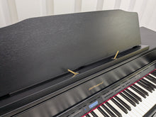 Load image into Gallery viewer, Roland HP605 digital piano and stool in satin black finish stock number 24546