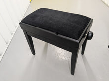 Load image into Gallery viewer, Roland HP605 digital piano and stool in satin black finish stock number 24546