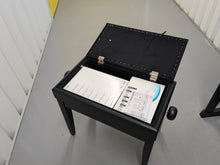 Load image into Gallery viewer, Roland HP605 digital piano and stool in satin black finish stock number 24546