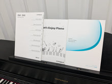 Load image into Gallery viewer, Roland HP605 digital piano and stool in satin black finish stock number 24546