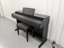 Load image into Gallery viewer, Yamaha Arius YDP-163 Digital Piano and stool in satin black clavinova keyboard stock # 24551