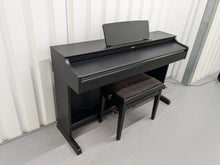 Load image into Gallery viewer, Yamaha Arius YDP-163 Digital Piano and stool in satin black clavinova keyboard stock # 24551