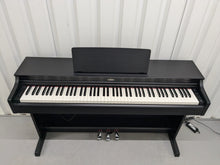 Load image into Gallery viewer, Yamaha Arius YDP-163 Digital Piano and stool in satin black clavinova keyboard stock # 24551