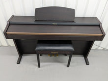 Load image into Gallery viewer, Roland HP101e Digital Piano and stool in dark rosewood finish stock # 24557