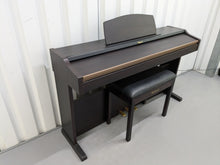 Load image into Gallery viewer, Roland HP101e Digital Piano and stool in dark rosewood finish stock # 24557