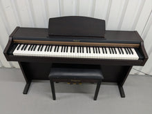 Load image into Gallery viewer, Roland HP101e Digital Piano and stool in dark rosewood finish stock # 24557
