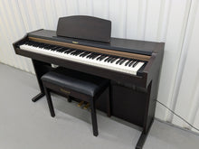 Load image into Gallery viewer, Roland HP101e Digital Piano and stool in dark rosewood finish stock # 24557