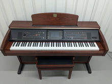 Load image into Gallery viewer, Yamaha Clavinova CVP-305 Digital Piano arranger + stool in mahogany stock #24553