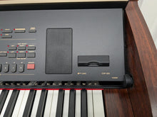 Load image into Gallery viewer, Yamaha Clavinova CVP-305 Digital Piano arranger + stool in mahogany stock #24553