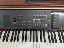 Load image into Gallery viewer, Yamaha Clavinova CVP-305 Digital Piano arranger + stool in mahogany stock #24553