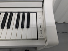 Load image into Gallery viewer, Yamaha Clavinova CLP-575 in satin white finish+ stool stock # 24562