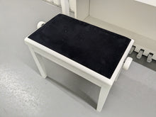 Load image into Gallery viewer, Yamaha Clavinova CLP-575 in satin white finish+ stool stock # 24562