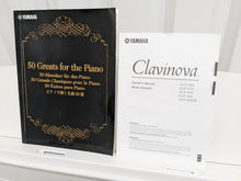 Load image into Gallery viewer, Yamaha Clavinova CLP-575 in satin white finish+ stool stock # 24562