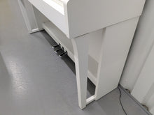 Load image into Gallery viewer, Yamaha Clavinova CLP-625 digital piano and stool in satin white stock #24565