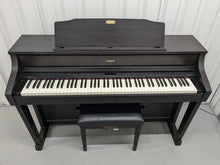 Load image into Gallery viewer, Roland HP508 digital piano and stool in dark rosewood stock number 24564