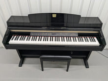 Load image into Gallery viewer, Yamaha Clavinova CLP-240PE Digital Piano polished GLOSSY BLACK stock # 24598