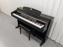Load image into Gallery viewer, Yamaha Clavinova CLP-240PE Digital Piano polished GLOSSY BLACK stock # 24598
